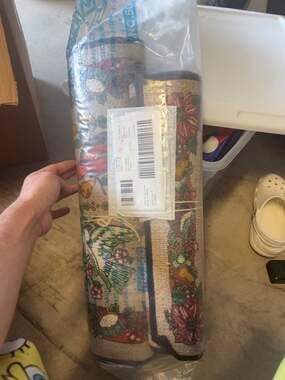 Set of 2 Vintage Christmas Holiday Decorative Area Rugs